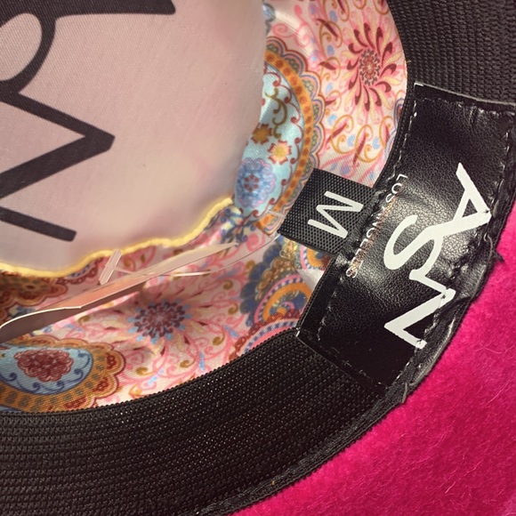 Anthropologie ASN Cowgirl in LA Hat Wool Size Small Pink Tie-Dyed NWT S,M - Picture 4 of 5